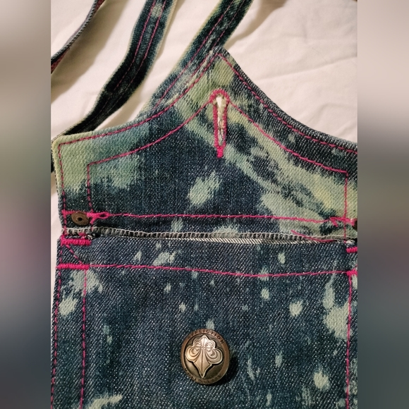 NWOT Affliction Small Denim Bag. Blue jean color. Crossbody. - Picture 6 of 8